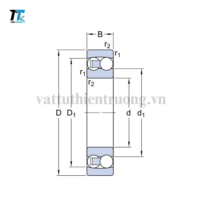 Vòng Bi Cầu Tự Lựa 2 Dãy 2304 M